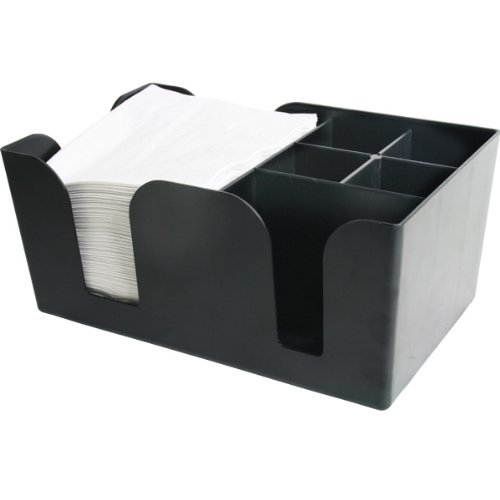 bar@drinkstuff Organizador de Bar, Negro, 25,5 x 16,2 x 11,4 cm