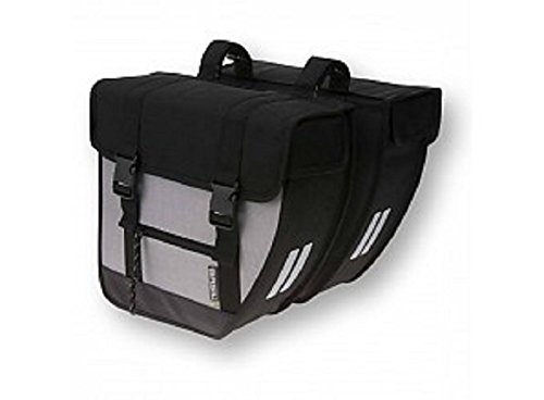 Basil Tour Alforjas, Color Negro/Plata, tamaño 32 x 12 x 32 cm, 26 Liter, Volumen Liters 26.0