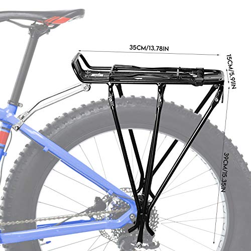 Bastidor Trasero Bicicleta 25 Kg Carga Diseño Soporte 3 Puntos Bastidor Bicicleta para Freno Disco V-Brake 24 26 28 Pulgadas Bicicleta