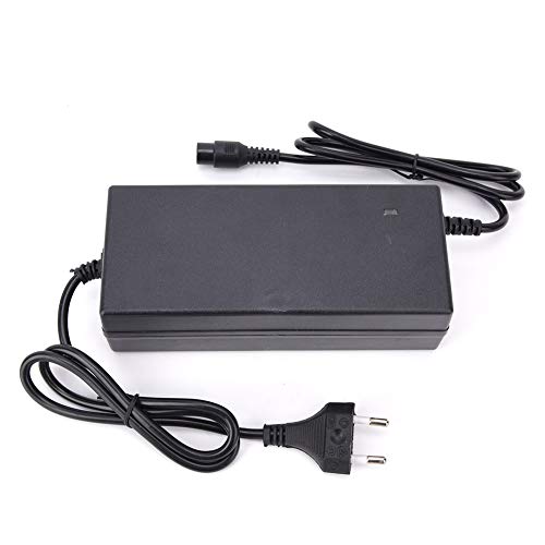 BavertaScooter Cargador Cargador de Bicicleta eléctrica Cargador de batería Universal portátil de plástico eléctrico para Scooter eléctrico Bicicleta DC67.2V 2A Enchufe de la UE 100-240V () 60V 12AH