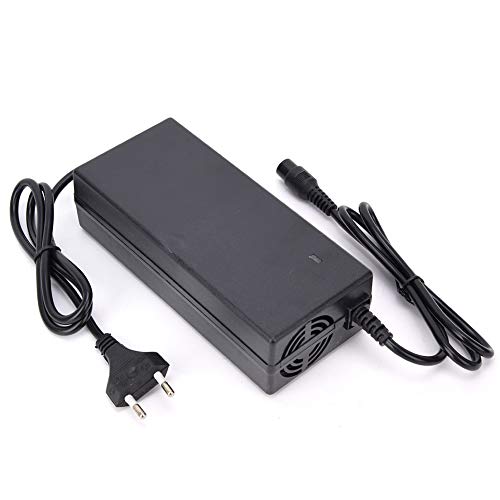 BavertaScooter Cargador Cargador de Bicicleta eléctrica Cargador de batería Universal portátil de plástico eléctrico para Scooter eléctrico Bicicleta DC67.2V 2A Enchufe de la UE 100-240V () 60V 12AH