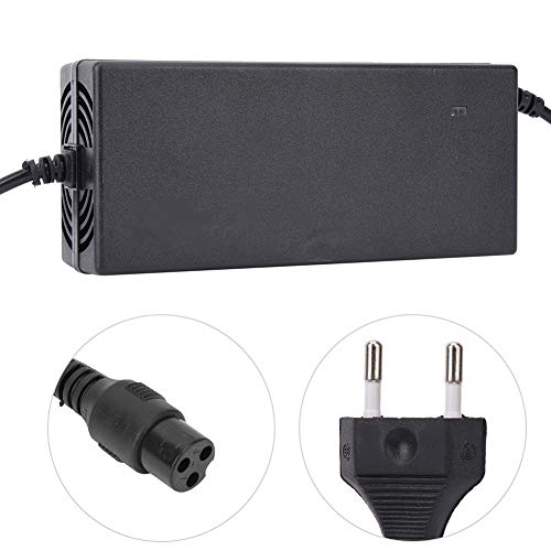 BavertaScooter Cargador Cargador de Bicicleta eléctrica Cargador de batería Universal portátil de plástico eléctrico para Scooter eléctrico Bicicleta DC67.2V 2A Enchufe de la UE 100-240V () 60V 12AH