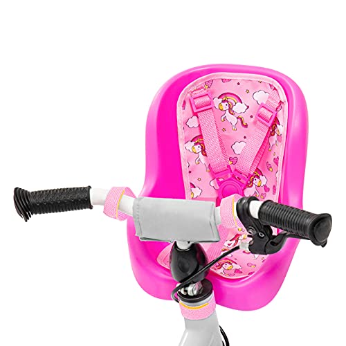 Bayer Design- Bike Seat Asiento muñecas Bicicleta, Color Rosa (67300AA)