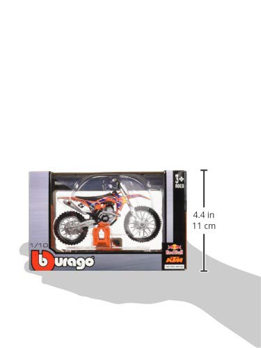 Bburago-d Red Bull KTM 450 SX-F (2014) en Escala 1:18 (18-51072), Color Mixto