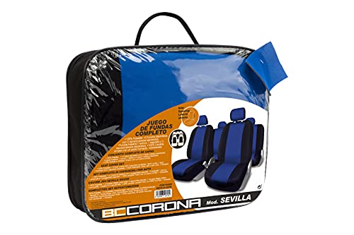 BC Corona FUK10409 Sevilla Juego de Fundas, Color Azul