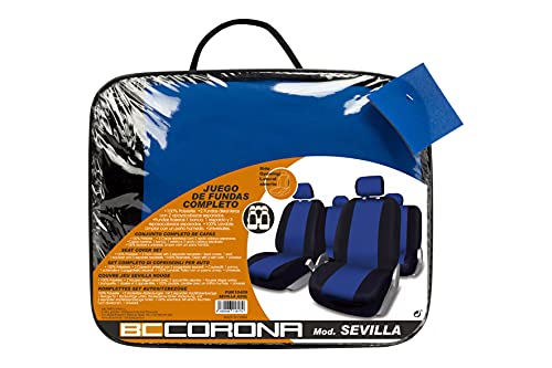 BC Corona FUK10409 Sevilla Juego de Fundas, Color Azul