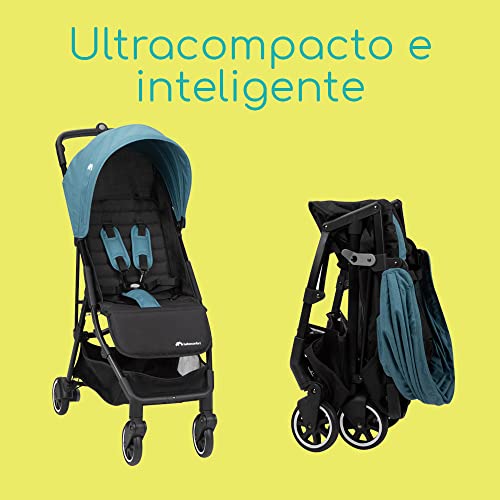 Bébé Confort Teeny 3d Silla De Paseo Ligera Y Compacta, 6 Kg, Plegable Y Reclinable, Desde El Nacimiento Hasta Aproximadamente Los 4 Años, Capacidad 22 Kg, Azul, Blue Chic