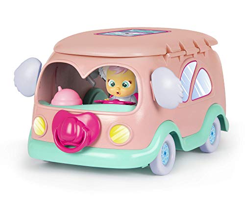 BEBÉS LLORONES LÁGRIMAS MÁGICAS La Caravana de Koali | Autocaravana rosa con Jacuzzi y Burbujas y la mini muñeca Koali - Juguete para niñas y niños + 3 Años
