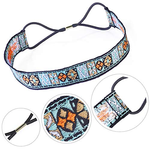 Beelittle Hippie Costume Set - Gafas Estilo círculo de los años 60 Collar de Signo de la Paz Diadema Hippie Kit de Accesorios para Fiesta de los años 60 (D)