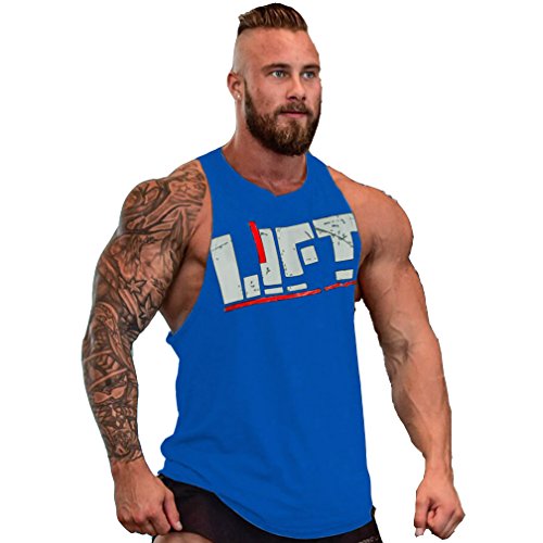 Befox Camisetas Elástica de Fitness sin Mangas Tank Top Gym para Hombre