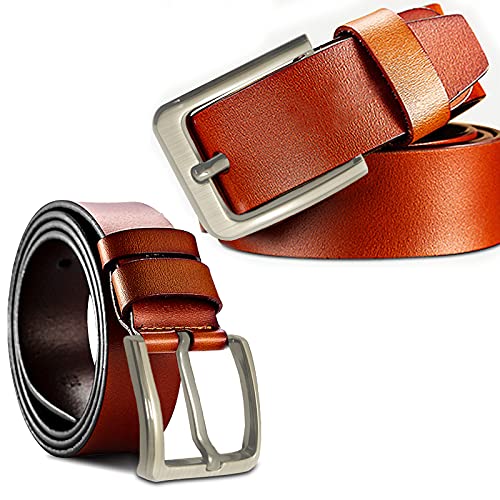 behone 2pcs hebilla de cinturón clásica con reversible de aleación de metal resistente clavija para hombre con una sola