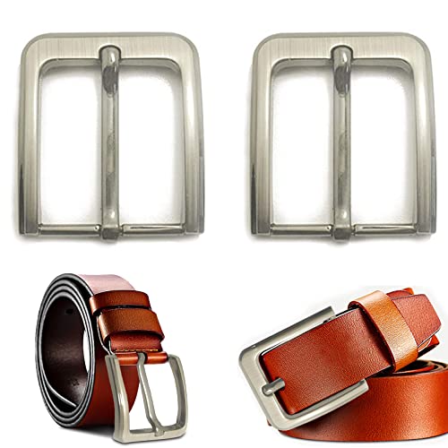 behone 2pcs hebilla de cinturón clásica con reversible de aleación de metal resistente clavija para hombre con una sola