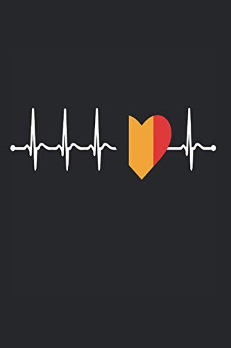 Bélgica -I amor amor: Din A5 Amo Bélgica Bruselas libreta de regalo con 120 páginas