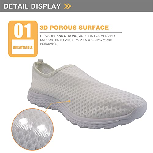 Belidome Medical Tool Design Zapatillas de Deporte sin Cordones Mujeres Hombres Zapatos de Malla Casuales Zapatillas de Deporte para Caminar y Correr