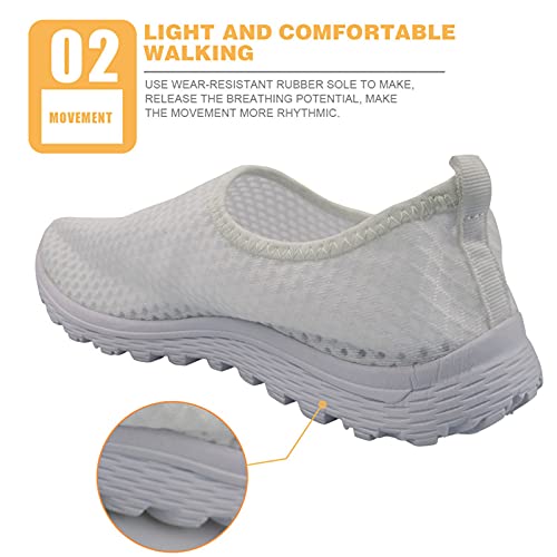 Belidome Medical Tool Design Zapatillas de Deporte sin Cordones Mujeres Hombres Zapatos de Malla Casuales Zapatillas de Deporte para Caminar y Correr