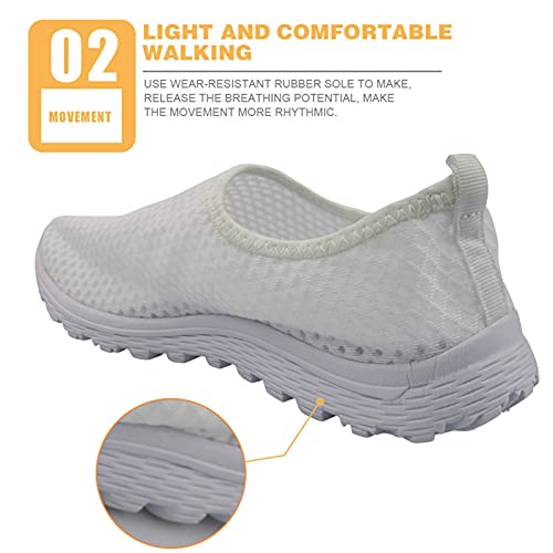 Belidome Medical Tool Zapatillas de Deporte con patrón, Zapatos sin Cordones, Mujeres, Hombres, Zapatillas para Caminar, Deportes