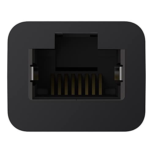 Belkin F2CU040btBLK - Adaptador de USB-C a Gigabit Ethernet, Color Negro (Compatible con iPad Pro)