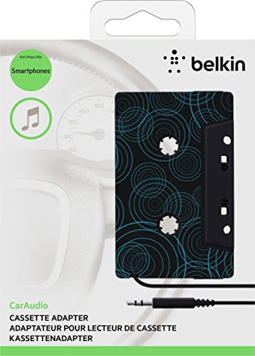 Belkin F8V366bt - Adaptador de casete para reproductores de mp3 para iPhone 8/8+ y iPhone X, negro