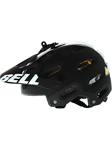 BELL Casco de Ciclismo para Adulto Super 2 MIPS 16, Todo el año, Unisex, Color Mat Black/White Viper, tamaño Medium