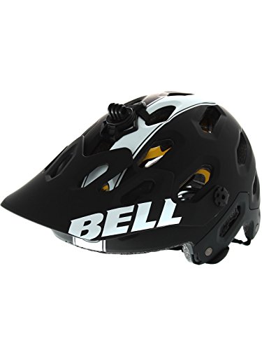 BELL Casco de Ciclismo para Adulto Super 2 MIPS 16, Todo el año, Unisex, Color Mat Black/White Viper, tamaño Medium