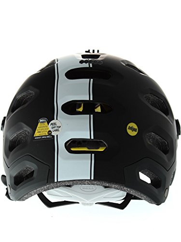 BELL Casco de Ciclismo para Adulto Super 2 MIPS 16, Todo el año, Unisex, Color Mat Black/White Viper, tamaño Medium