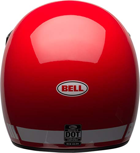 BELL Moto-3 Cascos, Hombre, Rojo clásico, XL