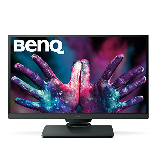 BenQ PD2500Q - Monitor Profesional para Diseñadores de 25" 2K QHD (2560x1440, IPS, 100% Rec.709/sRGB, CAD/CAM, HDMI, DP, DP out, USB 3.1, Altura ajustable, Eye-care, Flicker-free, antireflejo) - Gris