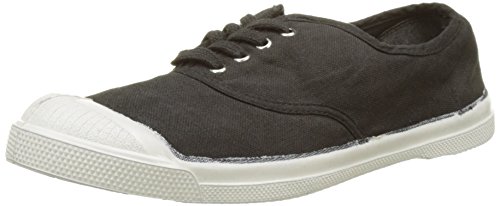 Bensimon Tennis Lacet Femme, Zapatillas Mujer, Negro (Carbone), 38 EU