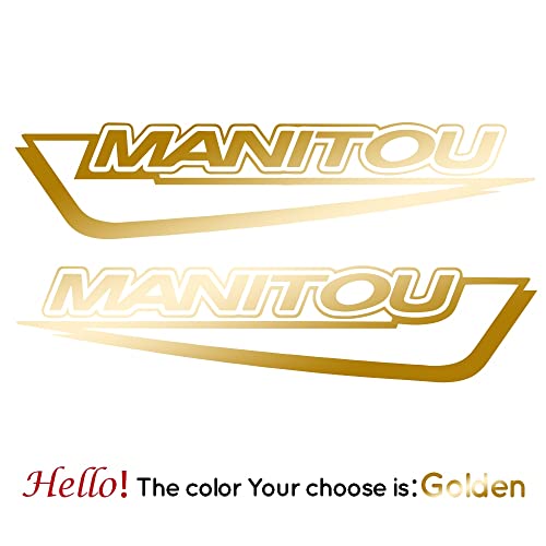 BEOKNL Fashion Manitou - Calcomanías de vinilo para coche (nombre del color: dorado, tamaño: L 20 x 10 cm)