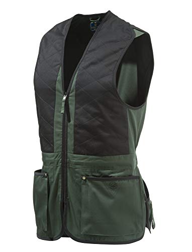 BERETTA Schießweste Universal für Herren Damen, Grün/Schwarz, Trap und Skeetweste Chaleco de Tiro, Unisex Adulto, Verde y Negro, Medium