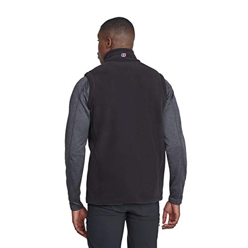 Berghaus Prism Polartec Chaleco de Forro Polar, Hombre, Black / Black, XL