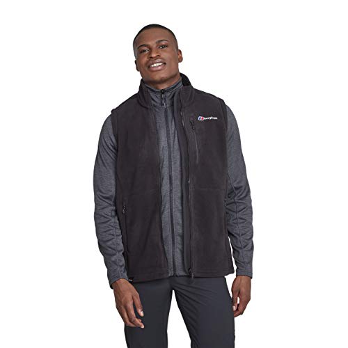 Berghaus Prism Polartec Chaleco de Forro Polar, Hombre, Black / Black, XL