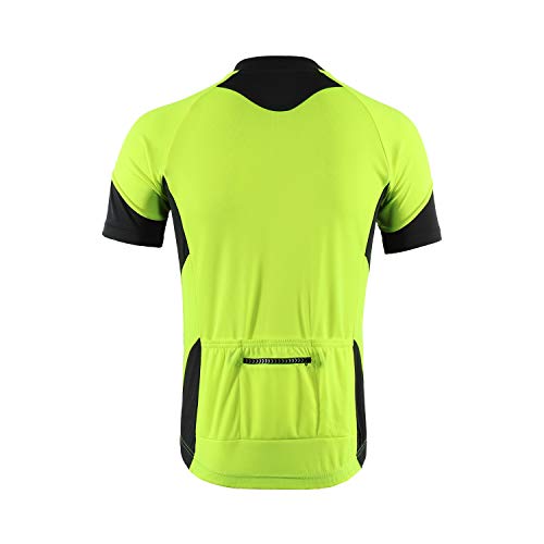 BERGRISAR Hombres Básicos Ciclismo Jerseys Manga Corta Bicicleta Bicicleta Camisa Bolsillos Cremallera, forro polar verde con licencia oficial de star wars silent one crew., Small