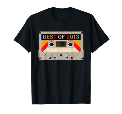 Best Of 2013 9 años de edad cumpleaños cinta cassette vintage Camiseta