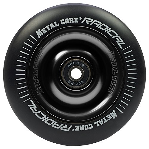 Bestial Wolf Metal Core Rueda Radical Black para Scooter Freestyle, Diámetro 110 mm (Negro)