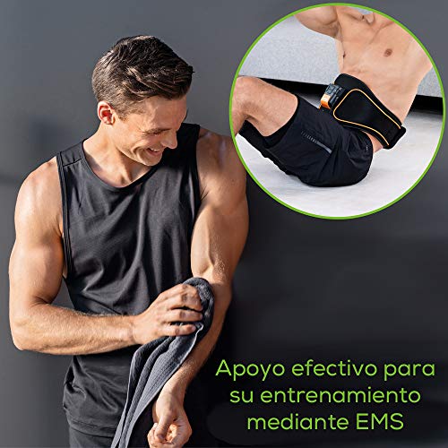 Beurer EM 37 Cinturón muscular abdominal, entrenamiento abdominal EMS, estimulación muscular para fortalecer y regenerar los músculos abdominales