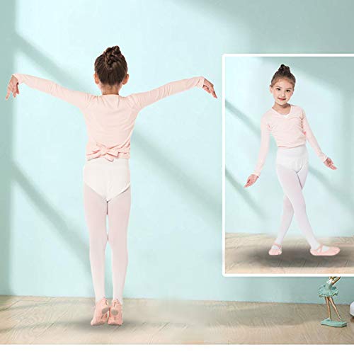 Bezioner Chaqueta para Ballet Danza Yoga Algodón Cardigan Manga Larga para Niña Mujer Rosa M