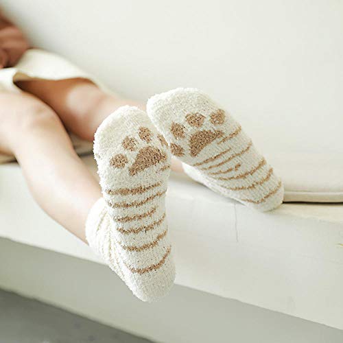 B/H Calcetines mullidos para Mujeres y niñas,Calcetines de Lana de Coral de Moda, Calcetines Gruesos y cálidos de otoño e Invierno para Damas-g8 Pair_One Size,Calcetines de Mujer de Belleza