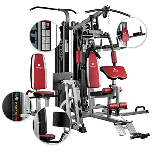 BH Fitness TT-4 G159 multiestación - 4 puestos - más de 15 ejercicios - Uso semipro