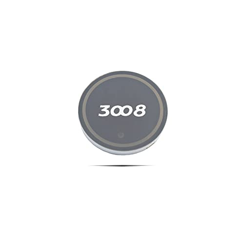 BICCQ Estera del portavasos del Coche Soporte de montaña Luminoso de Copa de Coches 7 Colorido Coche LED Atmósfera Lámpara de Logotipo de luz Compatible con Peugeot 3008 Mk1 mk2