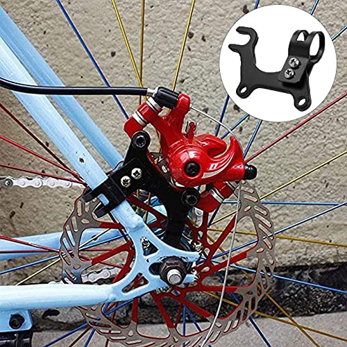 Bici de Montaña Del Freno de Disco Adaptador Negro de 22 mm Para Bicicleta Carretera MTB de 160 mm Delantero Componentes Para Bicicleta Accesorio Utiliza Cuando la Bicicleta Original No Tiene Freno