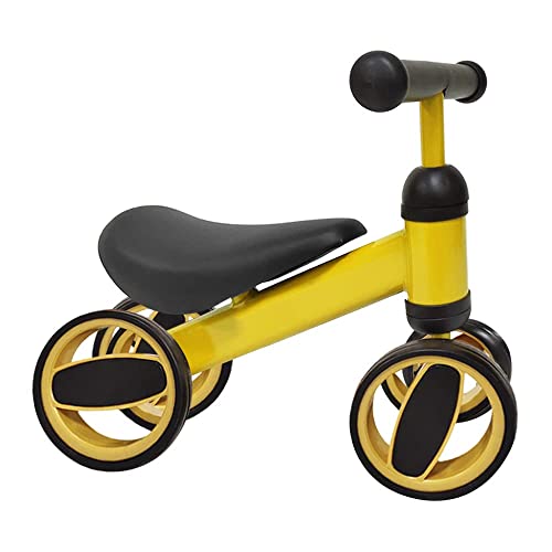 Bicicleta de Equilibrio para niños de 1 a 3 años Marco de Acero al Carbono Bicicleta de Entrenamiento para Caminar sin Pedal, Regalos de cumpleaños para niños y niñas (Amarillo)