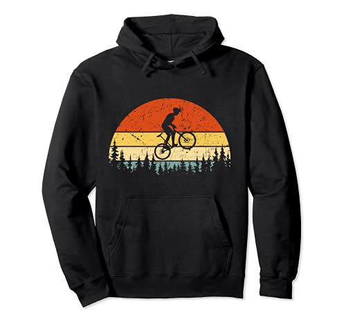 Bicicleta de montaña retro vintage Bicicleta forestal Sudadera con Capucha