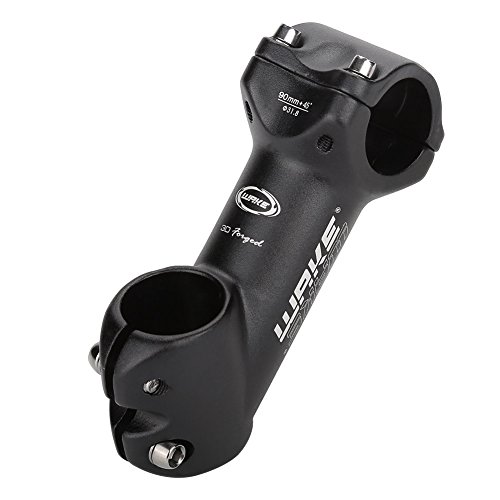 Bicicleta Manillar Vástago Potencias MTB Ciclismo Bici Bike Handlebar Stem Riser 45 Degree Ajustable Aleación Aluimio 31.8 90MM Bicicleta BikeTube Stem Mountain Bicicleta Road Bicicleta Riser Extender