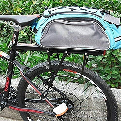 Bicicleta Portaequipajes,Ajustable Bicicleta Montaje Al Cuadro,portabicicletas De Aleación De Aluminio con Guardabarros,Alforjas De 70 Kg (B)