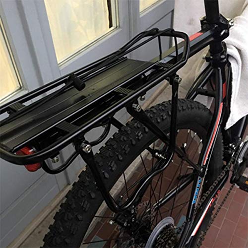 Bicicleta Portaequipajes,Ajustable Bicicleta Montaje Al Cuadro,portabicicletas De Aleación De Aluminio con Guardabarros,Alforjas De 70 Kg (B)