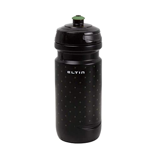 Bidón de ciclismo Eltin 600ml (Negro/Oliva)