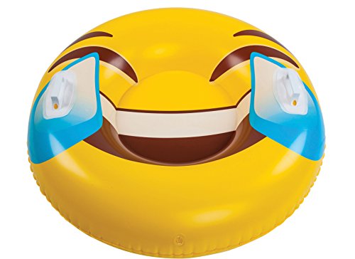 Big Mouth Toys BMST-TE Big Mouth Snow Tube Emoji, Multicolor