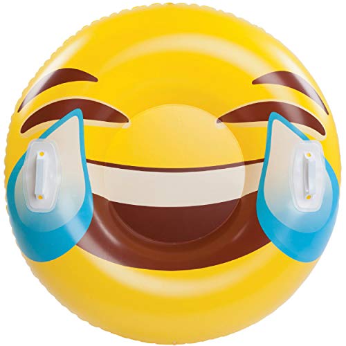 Big Mouth Toys BMST-TE Big Mouth Snow Tube Emoji, Multicolor
