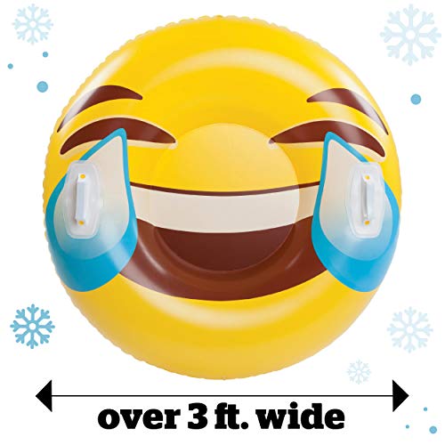 Big Mouth Toys BMST-TE Big Mouth Snow Tube Emoji, Multicolor
